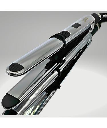 Salon Magic Pro Flat Iron | Professional Titanium Straightener & Styling Iron | Fast Heat Up to 450 F | Travel-Friendly LCD Display - Buy Online on GoSupps.com