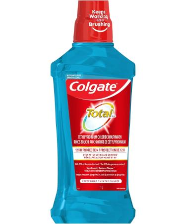 Colgate Total 12HR Pro-Shield CPC Mouthwash Peppermint Blast 1 L - Buy Online on GoSupps.com