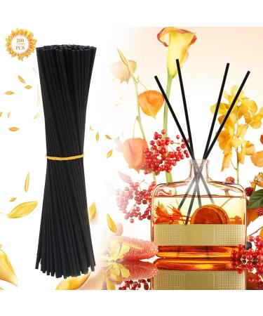 200 PCs fibers chopsticks diffuser 24cm aroma diffuser stick room fragrance diffuser stick cotton diffusor stock room scented stick diffuser stick for room fragrance oil diffuser fragrance sticks black