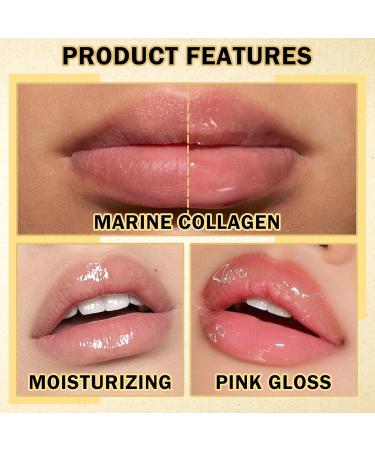 Lip Plumper Lip Gloss Plumping Lip Maximizer Serum Balm Moisturizing Lip Oil Extreme Volume Lip Care Serum Long Lasting Instant Enhances Plump Gloss Reduce Lip Fine Lines & Wrinkles - Buy Online on GoSupps.com