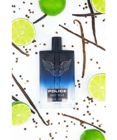 Police Deep Blue Fragrance For Men - Bold Refreshing Scent - Top Notes Of Bergamot And Black Pepper - Middle Notes Of Orange Blossom And Nutmeg - Base Notes Of Vanilla - 3.4 Oz EDT Spray 3.40 Fl Oz (Pack of 2) - Buy Online on GoSupps.com