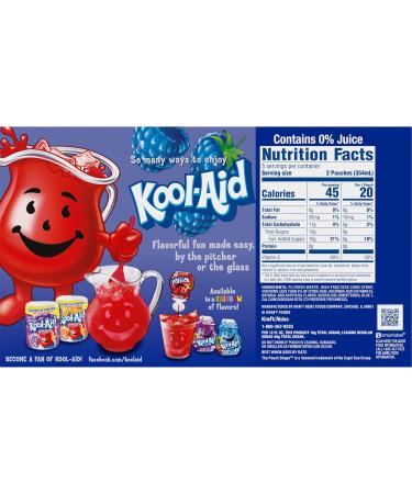 Jammers Blue Raspberry Flavored Kids 0% Juice Drink (10 ct Box 6 fl oz Pouches) - Buy Online on GoSupps.com