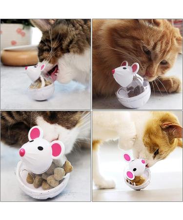 HUOXIG Cat Interactive Toy and Food Dispenser Treat Ball Cat Food Feeder Indoor Outdoor Cat Feeding Toys Transparent Mice Food Tumbler Pet interactive Toy Puzzle Play Toy Kids Toy -2PCS/Set - Buy Online on GoSupps.com