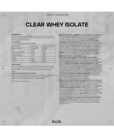 Bulk Clear Whey Isolate Powder Protein Shake Blue Raspberry 500 g - Buy Online on GoSupps.com