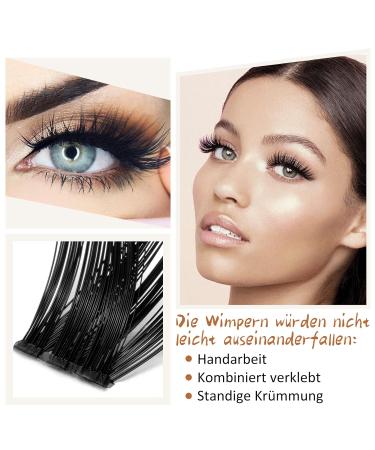 72 Pcs DIY Individual Eyelashes - Reusable Wispy Fluffy Eyelash Extensions for Beginners (B26 D-14mm) - Best Quality at Home - Buy Online on GoSupps.com