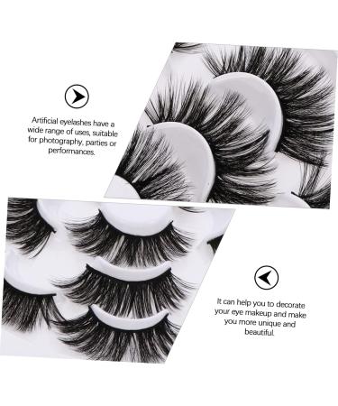 Beavorty 1 Box Fake Eyelashes Women Eyelashes Creative Fake Eyelashes natural false eyelashes essence three-dimensional fiber cosmetics natural multi-layer make up eyelashes Makeup Tools - Buy Online on GoSupps.com