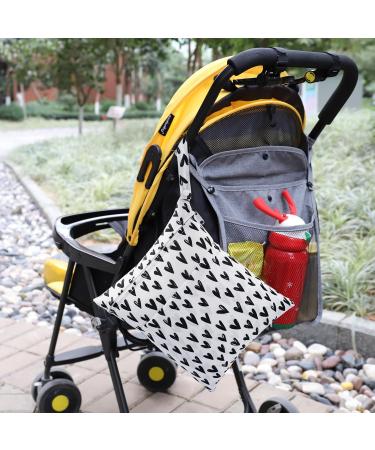 Felfang Diaper Bag Set - 2 Wetbag Organizers & Reusable Fabric Diapers (White Heart) | International Shipping Available - Buy Online on GoSupps.com