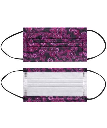 Paisley 3 Ply Disposable Face Mask with Filter Layer and Elastic Earloop - 10pcs, Retail Sealed Bags | PAISLEY-010 - Buy Online on GoSupps.com