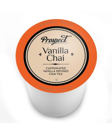 Prospect Tea Co. Caffeinated Vanilla Chai Tea Pods - 40 Count - Compatible with K Cup Brewers - Buy Online on GoSupps.com