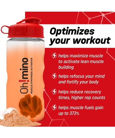 Oh!mino Muscle Synthesis Activator Tropical Splash Flavor | Amino Acids & Electrolytes Powder | Stimulant-Free Workout Recovery Drink | 40 Servings 280g - Oh! Nutrition - Buy Online on GoSupps.com