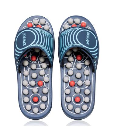 Byriver foot massage slippers shoes sandals for men foot massage foot massage device for plantar fasciitis relieves tiredness and promotes blood circulation (05S) 38-39