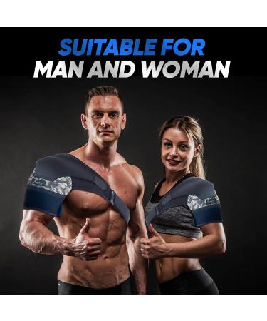 Shoulder Brace for Men & Women | Torn Rotator Cuff & AC Joint Pain Relief | Compression Sleeve & Arm Immobilizer Wrap - Camouflage Medium/Large - Buy Online on GoSupps.com