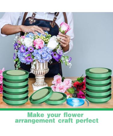 Perthlin 12-Piece DIY Flower Foam Kit | 6.5 Large Round Floral Foam Blocks | Wedding & Party Flower Arranging Supplies - Buy Online on GoSupps.com