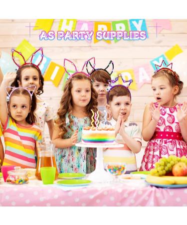 Jerify 100 Pcs LED Cat Ears Headband Bulk - Light Up Hairbands for Women Girls - Colorful Luminous Glow Headbands for Christmas Birthday Party Supplies - Buy Online on GoSupps.com