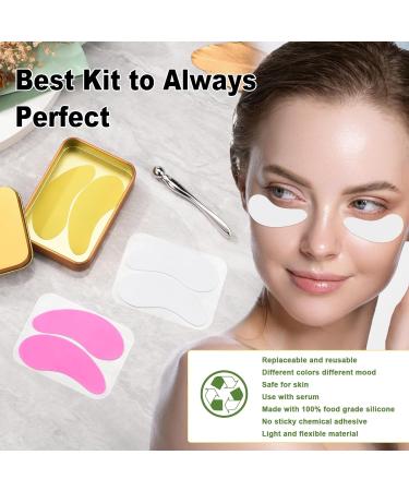 Aethland Reusable Eye Patches - 3 Pairs Silicone Under Eye Patches for Wrinkle Reduction and Fine Lines Perfect with Eye Roller Massager and Serums - Buy Online on GoSupps.com