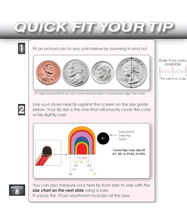 Buy Heel Hunks 10mm Clear Heel Protectors - Anti-Slip Replacement Tip Caps for High Heels & Stilettos - 5 Pairs for Grass & Indoor Use - Buy Online on GoSupps.com