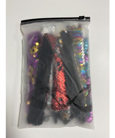 Glitter Hair Bands - Reversible Sequin Headbands for Women & Girls - 6-Piece Set | Mermaid Party Decoration - Buy Online on GoSupps.com