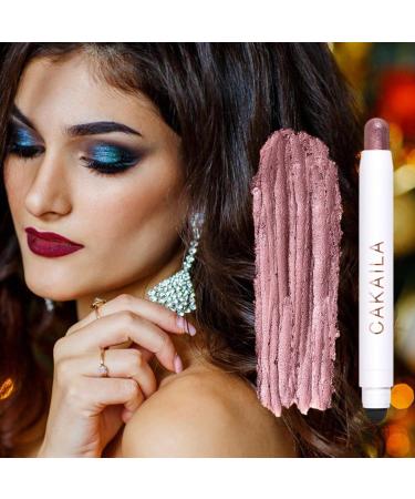 Eyeshadow Stick - Plaster Double-end Eyeshadow Sticks for Eyes | Stick Crayon Automatic Rotating Design for Base Contouring Smoky Eyes - Buy Online on GoSupps.com