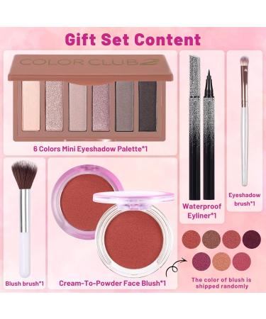 All-In-One Makeup Kit for Women | Complete Gift Set for Teens & Girls | Includes Eyeshadow Palette Blush Eyeliner & Brushes - Buy Online on GoSupps.com