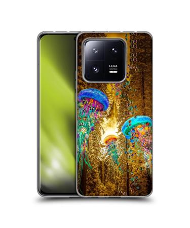 Head Case Designs Officially Licensed Dave Loblaw Electric Jellyfish Forest Jellyfish Soft Gel Case Compatible With Xiaomi 13 Pro 5G Xiaomi 13 Pro 5G Electric Jellyfish Forest