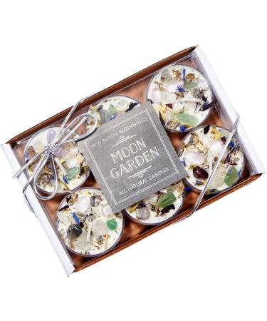 Moon Garden Candle Set - All Natural Soy Tealights for Aromatherapy & Manifestation | New Moon Beginnings - Buy Online on GoSupps.com