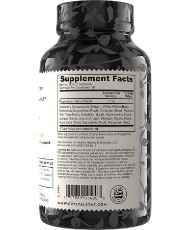 Crystal Star Bladder Support - 60 Vegetarian Capsules for Optimal Urinary Health - Buy Online on GoSupps.com