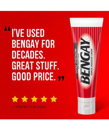 Buy Bengay Ultra Strength Topical Analgesic Cream 4 oz - Pain Relief Solution - Buy Online on GoSupps.com