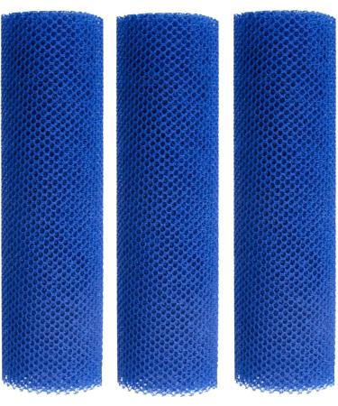 Long Mesh Body Sponge African Mesh Shower Sponge 3 Pieces Bath Sponge Dead Skin Remover for Men Women Blue - Buy Online on GoSupps.com