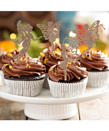 60 Pcs Fairy Cupcake Toppers Glitter Wing Angel Fairy Cupcake Picks Ballet Dancer Cake Decorations for Wedding Bridal Shower Baby Shower Birthday Party Supplies Color06 - Buy Online on GoSupps.com