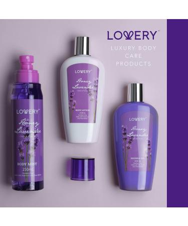 Shop Luxurious Honey Lavender Bath and Body Gift Set for Men & Women | Natural Extracts Vitamin E & Shea Butter | Perfect Home Spa Self Care Kit - Buy Online on GoSupps.com