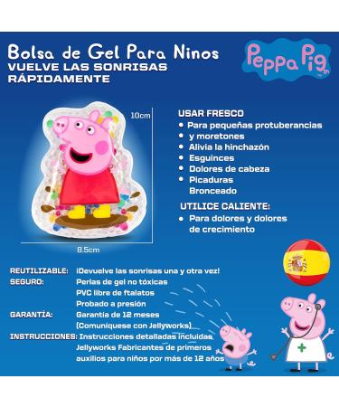 Peppa Pig Reusable Hot & Cold Gel Packs for Kids | Cooling & Soothing Compresses for Children - Buy Online on GoSupps.com