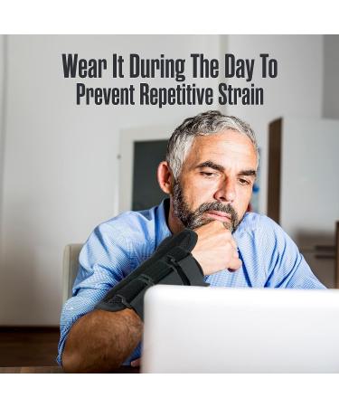 Wrist Brace Carpal Tunnel Splint Supports Pair Small/Medium - Pain Relief, Reduced Recovery Time, Compression for Sprain, Arthritis, Tendinitis - Buy Online on GoSupps.com