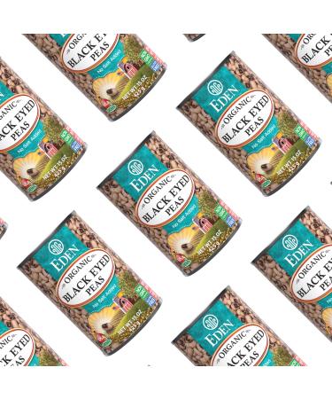 Eden Organic Black Eyed Peas  No Salt Added  15-Ounce Cans (Pack of 12) - Buy Online on GoSupps.com