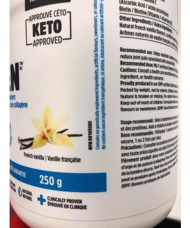 North Coast Naturals Boosted Bovine Collagen peptides Grass Fed Certified 500 g French Vanilla - Buy Online on GoSupps.com