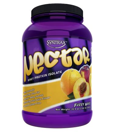 Syntrax Nectar Native GrassFed Whey Protein Isolate, 2 Pound, Fuzzy Navel, 2 Pound, 32 Oz Orange-Peach