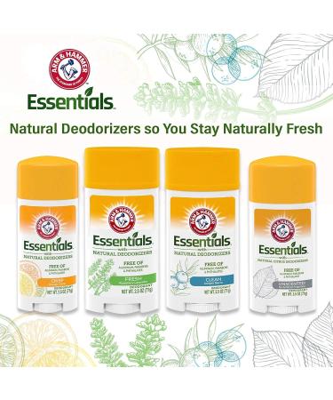 Arm & Hammer Essentials Deodorant Fresh 2.5 oz. (Pack of 2) Rosemary Lavender 2.5 Ounce (Pack of 2) - Buy Online on GoSupps.com