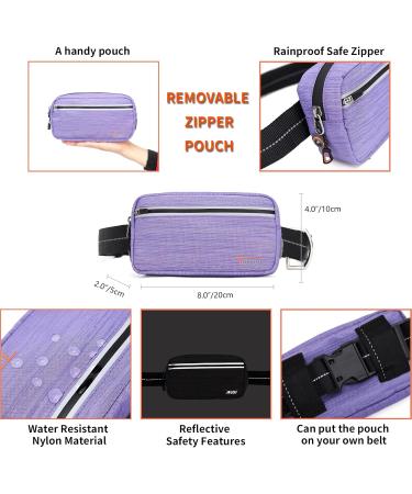 TUDEC Dogs Jogging Line with Belly Belt - Reflective Elastic Leash & Feces Bag Dispenser for Large/Medium Dogs - Gray Purple - Buy Online on GoSupps.com