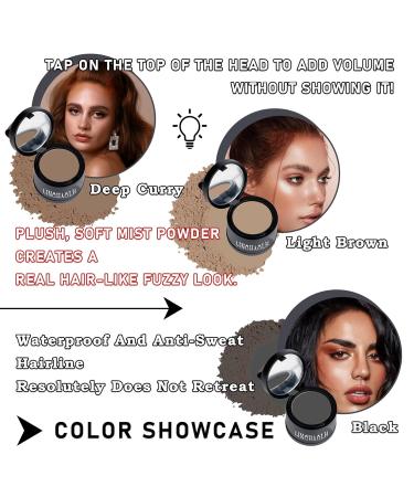 Instant Hairline Powder for Men & Women - Root Touch Up & Gray Hair Coverage in Dark Brown Light Brown & Black - Buy Online on GoSupps.com