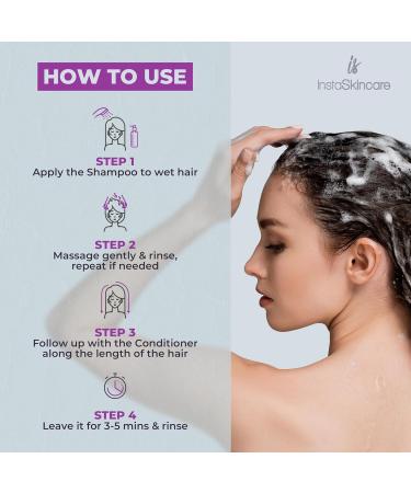 InstaSkincare Biotin Conditioner for Hair Growth & Thinning Hair - Sulfate & Paraben Free Deep Treatment with Keratin - 16oz Made in USA - Ideal for Men & Women - Buy Online on GoSupps.com