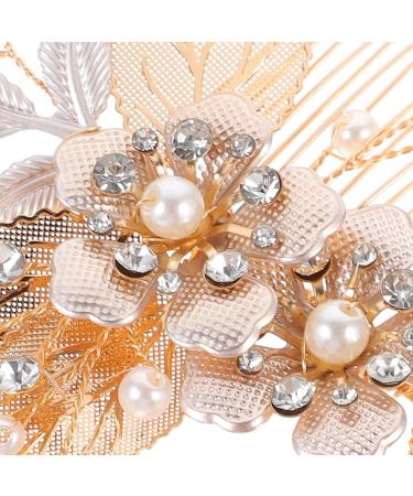 Ipetboom Aesthetic Hair Accessories Hair Comb Alloy Hollow Out Bridesmaid Headgear Hair Comb Wedding - Buy Online on GoSupps.com