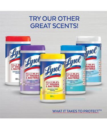 Lysol Disinfecting Wipes - Lemon & Lime Blossom To-Go Flatpack 15 ct. (Pack of 6) - Buy Online on GoSupps.com
