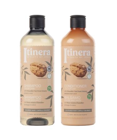 sarcia.eu ITINERA Cosmetic Set: Conditioner + Shampoo for Colored Hair with Chandler Nuts 2x370ml One Size