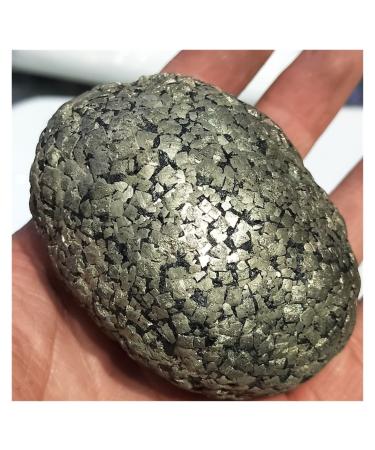 100-400g Natural Iron Pyrite raw Nuggets Quartz Crystal pyrit Stone Minerals Reiki and Home Decoration Crafts ZJGIDTEM (Color : About 400g)