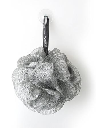 1541 London Exfoliating Bath & Shower Body Puff/Scrunchie/Buffer - TWIN PACK (Silver Grey) - Buy Online on GoSupps.com