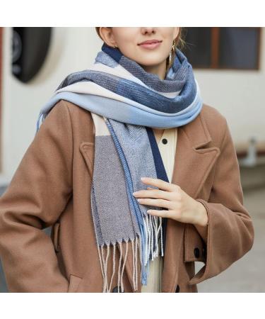Triangular Cashmere Scarf for Women | Cozy Pattern Shawl & Cape | Autumn Winter Warm Scarf - One Size Fits All - Buy Online on GoSupps.com