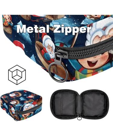 Buy MUOOUM Menstrual Artery Bag - Zipper Bond Bag for Tampons | Christmas Gingerbread Man Pattern - Ideal for Women & Girls (4.7x6.6 in) - Buy Online on GoSupps.com