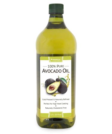 Tropical Plantation 51oz 100 Pure Avocado Oil Cholesterol Free Made from Hass-Avocados Cold-Pressed and Natural Refined by Lily of the Desert