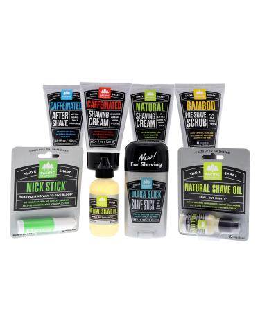 Pacific Shaving Company Daily Shave Regimen Set - Bamboo Pre-Shave Scrub Natural Shaving Cream & Caffeinated Aftershave - International Shipping Available - Buy Online on GoSupps.com