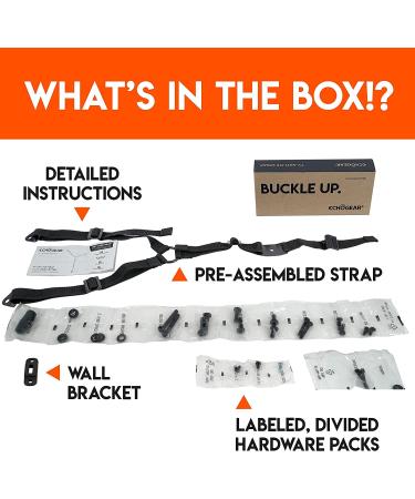 ECHOGEAR TV Safety Straps - Anchor TVs Up to 90" to Furniture Or The Wall - Pre-Assembled Anti-Tip Strap Includes All Hardware for Baby Proofing Your TV - Buy Online on GoSupps.com