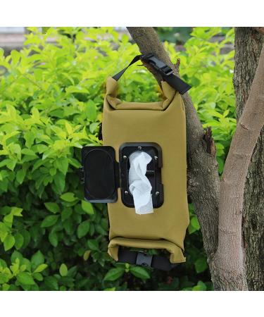 Baby Wipe Bag Reusable Tissue Paper Bag Baby Stroller Organizer Pull Wipes Holders for Travel Outdoor Activities and Travel Brown - Buy Online on GoSupps.com